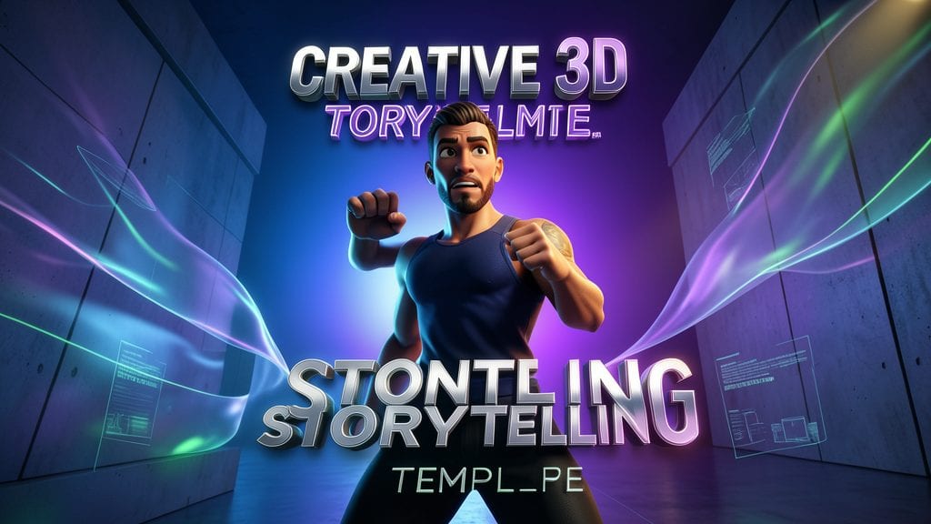Creative 3D Storytelling Template