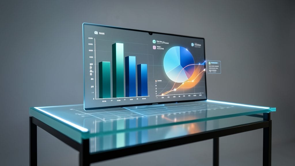 3D Infographic Data Visualization Template