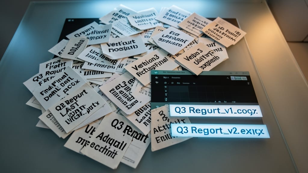 Version Control with Suffixes (v1, v2, etc.)