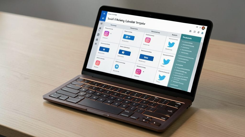 Social Media Marketing Calendar Template